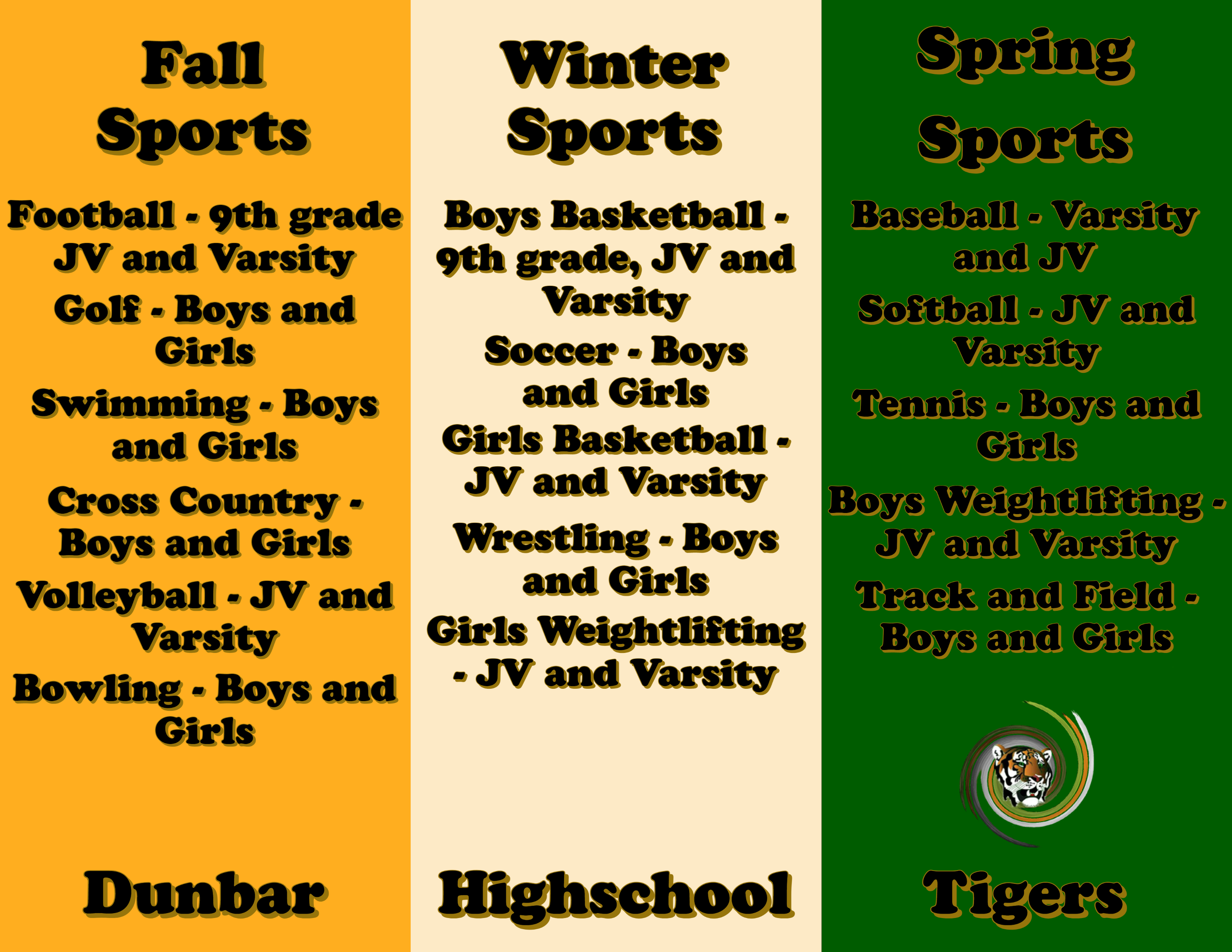 Dunbar Sports Poster